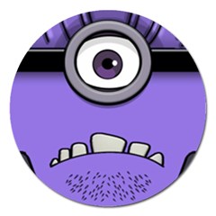 Evil Purple Magnet 5  (round) by Sudhe