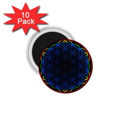 Flower Of Life 1 75  Magnets (10 Pack)  by Sudhe