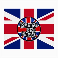 Punk Not Dead Music Rock Uk United Kingdom Flag Small Glasses Cloth (2-side) by Sudhe