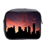 Skyline Panoramic City Architecture Mini Toiletries Bag (Two Sides) Back