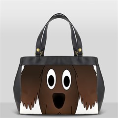 Dog Pup Animal Canine Brown Pet Oversize Office Handbag by Sudhe