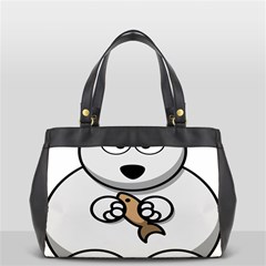 Bear Polar Bear Arctic Fish Mammal Oversize Office Handbag by Sudhe