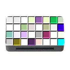 Color Tiles Abstract Mosaic Background Memory Card Reader With Cf by Sudhe