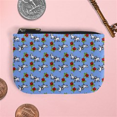 Lamb Pattern Blue Mini Coin Purse by snowwhitegirl