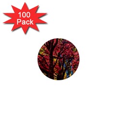 Autumn Colorful Nature Trees 1  Mini Magnets (100 Pack)  by Sudhe