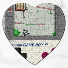 Game Boy White Jigsaw Puzzle (heart) by Sudhe