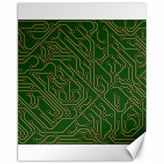 Circuit Board Electronics Draft Canvas 11  X 14  by Pakrebo