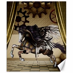 Awesome Steampunk Unicorn With Wings Canvas 20  X 24  by FantasyWorld7