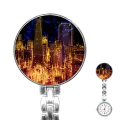 City View San Francisco Usa Stainless Steel Nurses Watch by Pakrebo