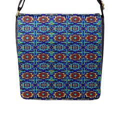 134 Flap Closure Messenger Bag (l) by ArtworkByPatrick