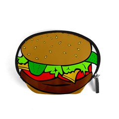 Hamburger Cheeseburger Fast Food Accessory Pouch (small) by Sudhe