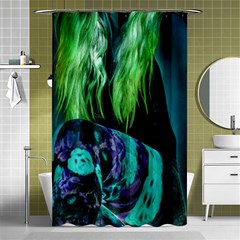 Digital Art Woman Body Part Photo Shower Curtain 48  X 72  (small)  by dflcprintsclothing