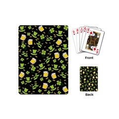 St Patricks Day Pattern Playing Cards (mini) by Valentinaart