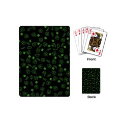 St Patricks Day Pattern Playing Cards (mini) by Valentinaart