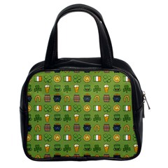 St Patricks Day Pattern Classic Handbag (two Sides) by Valentinaart