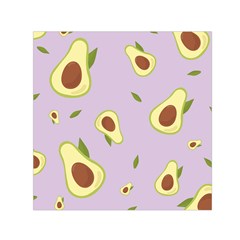 Avocado Green With Pastel Violet Background2 Avocado Pastel Light Violet Small Satin Scarf (square) by genx