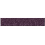 Organic Olive Leaves Pattern Hand drawn Purple Red Wine Large Flano Scarf  Back