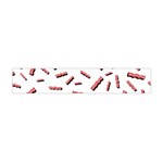 Funny Bacon Slices Pattern infidel red meat Flano Scarf (Mini) Back