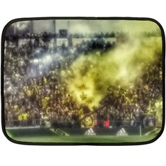 Columbus Crew Crowd, Mapfe Stadium Fleece Blanket (mini) by Riverwoman