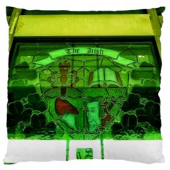 Dublin Scioto Irish Window Standard Flano Cushion Case (one Side) by Riverwoman