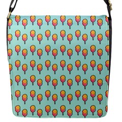 Cotton Candy Pattern Aqua 3d Flap Closure Messenger Bag (s) by snowwhitegirl