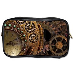 Steampunk Clock Toiletries Bag (one Side) by snowwhitegirl