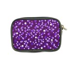 Textile Cross Pattern Square Coin Purse Back