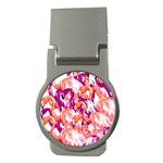 Flamingos Money Clips (Round)  Front