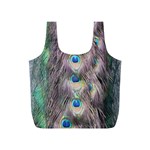 Peacock Bird Pattern Full Print Recycle Bag (S) Back