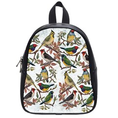 Vintage Birds School Bag (small) by Valentinaart