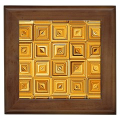 Electric Field Art Xv Framed Tiles by okhismakingart