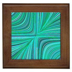 Electric Field Art Xxxi Framed Tiles by okhismakingart