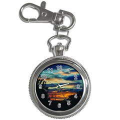 Blue Sunset Key Chain Watches by okhismakingart