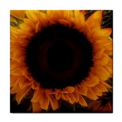 Single Sunflower Tile Coasters by okhismakingart