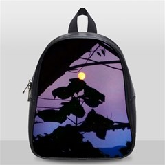 Moon And Catalpa Tree School Bag (small) by okhismakingart