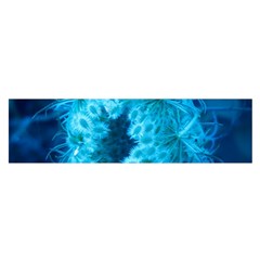 Blue Closing Queen Annes Lace Satin Scarf (oblong) by okhismakingart