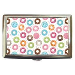 Donut Pattern With Funny Candies Cigarette Money Case by genx