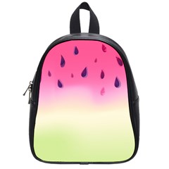 Watermelon Pastel Gradient Pink Watermelon Pastel Gradient School Bag (small) by genx