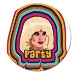 Katya Zamolodchikova Logo Magnet 5  (Round) Front