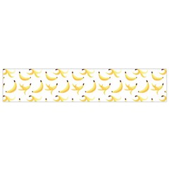 Yellow Banana And Peels Pattern With Polygon Retro Style Small Flano Scarf by genx