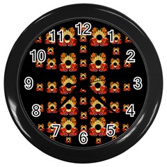 Sweets And  Candy As Decorative Wall Clock (black) by pepitasart