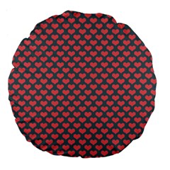 Love Hearth Texture Large 18  Premium Flano Round Cushions by Pakrebo