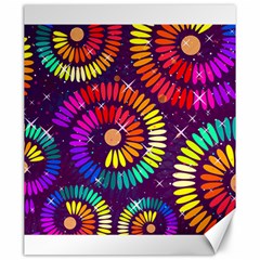 Abstract Background Spiral Colorful Canvas 20  X 24  by HermanTelo