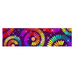 Abstract Background Spiral Colorful Satin Scarf (oblong) by HermanTelo