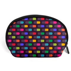 Background Colorful Geometric Accessory Pouch (large) by HermanTelo