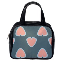 Hearts Love Blue Pink Green Classic Handbag (one Side) by HermanTelo