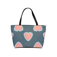 Hearts Love Blue Pink Green Classic Shoulder Handbag by HermanTelo