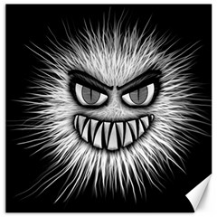 Monster Black White Eyes Canvas 20  X 20  by HermanTelo