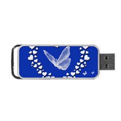 Heart Love Butterfly Mother S Day Portable Usb Flash (one Side) by HermanTelo