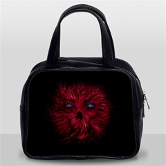 Monster Red Eyes Aggressive Fangs Ghost Classic Handbag (two Sides) by HermanTelo